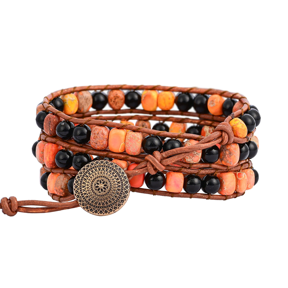 Spooky Achat Wickelarmband
