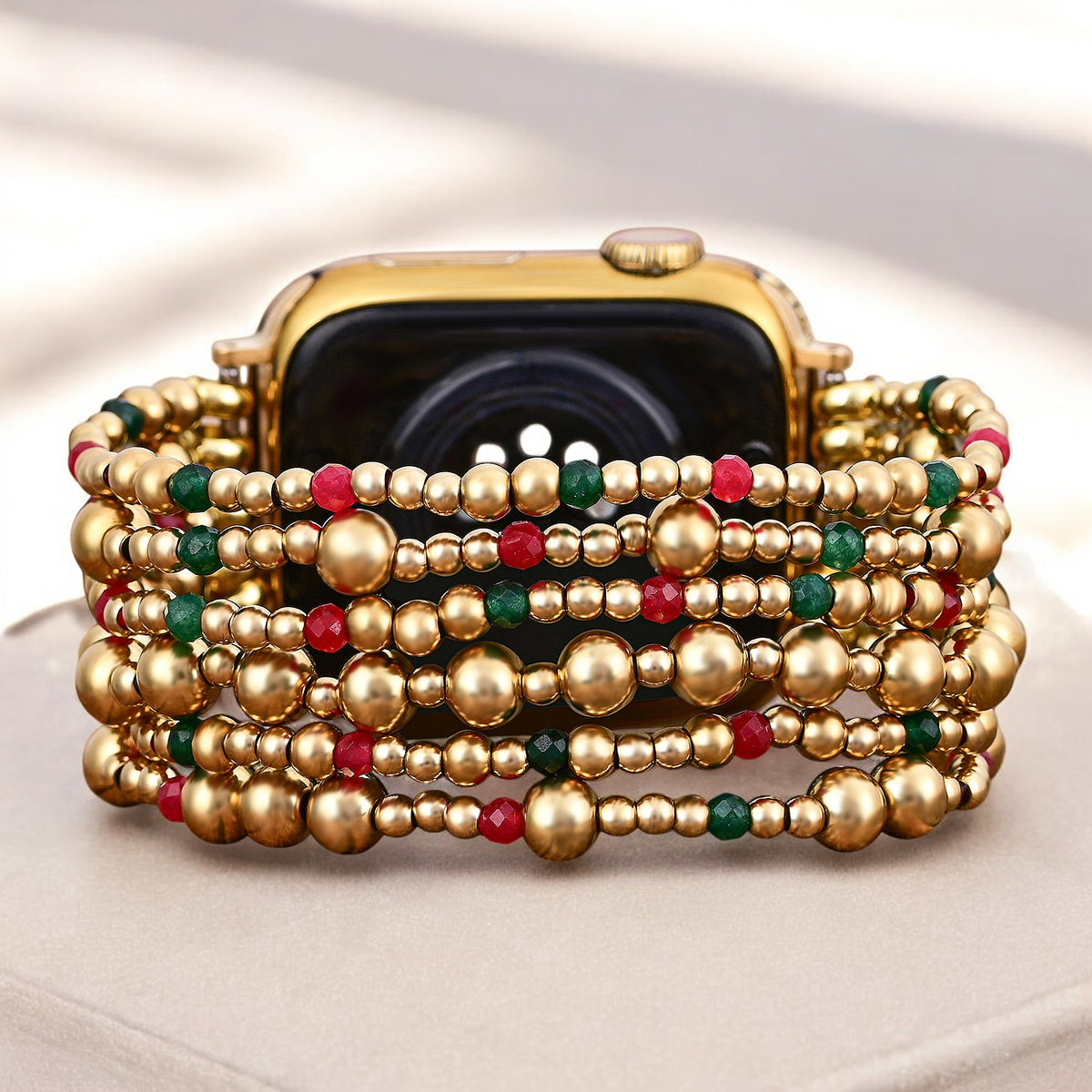 Kerstgouden Magic Apple Watch -band