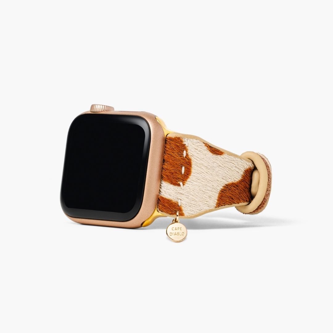 Savannah strak leren Apple Watch -bandje