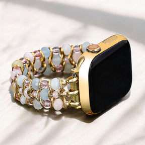 Golden Dawn Gevlochten Rekbare Apple Watch Band