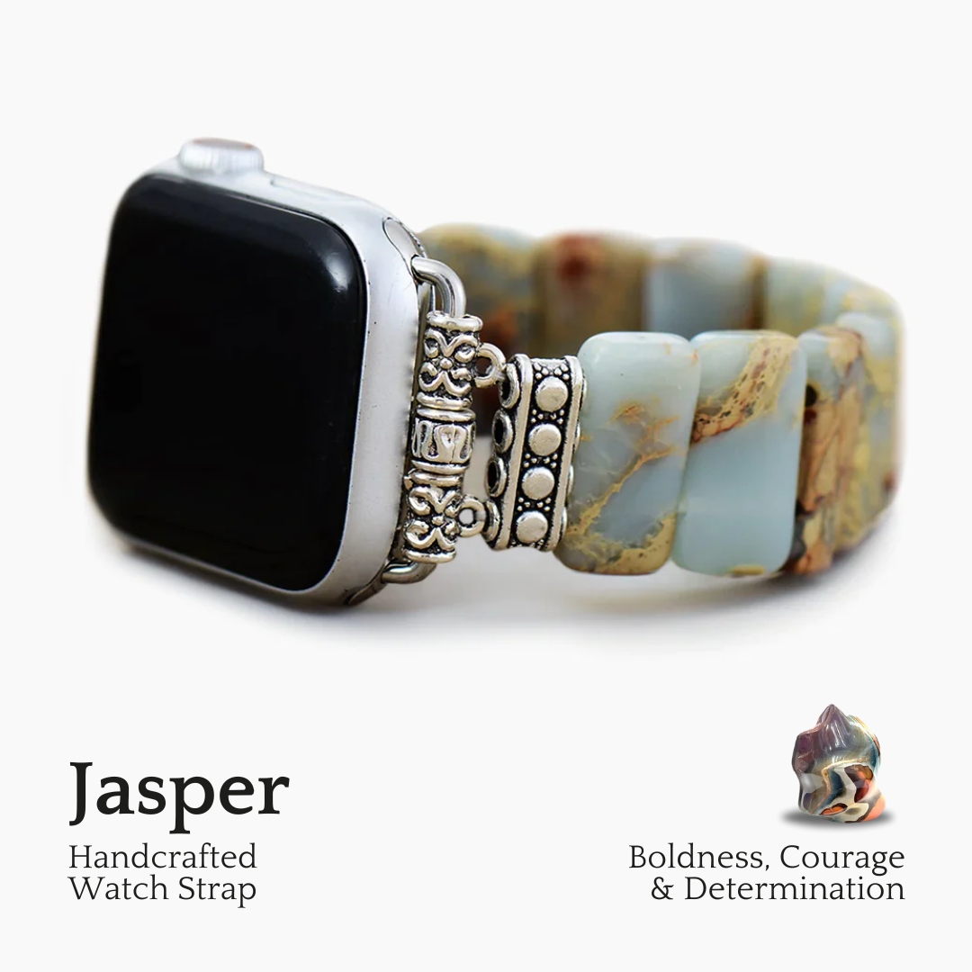 Earth Tibetaanse Jaspis Stretch Apple Watch Band