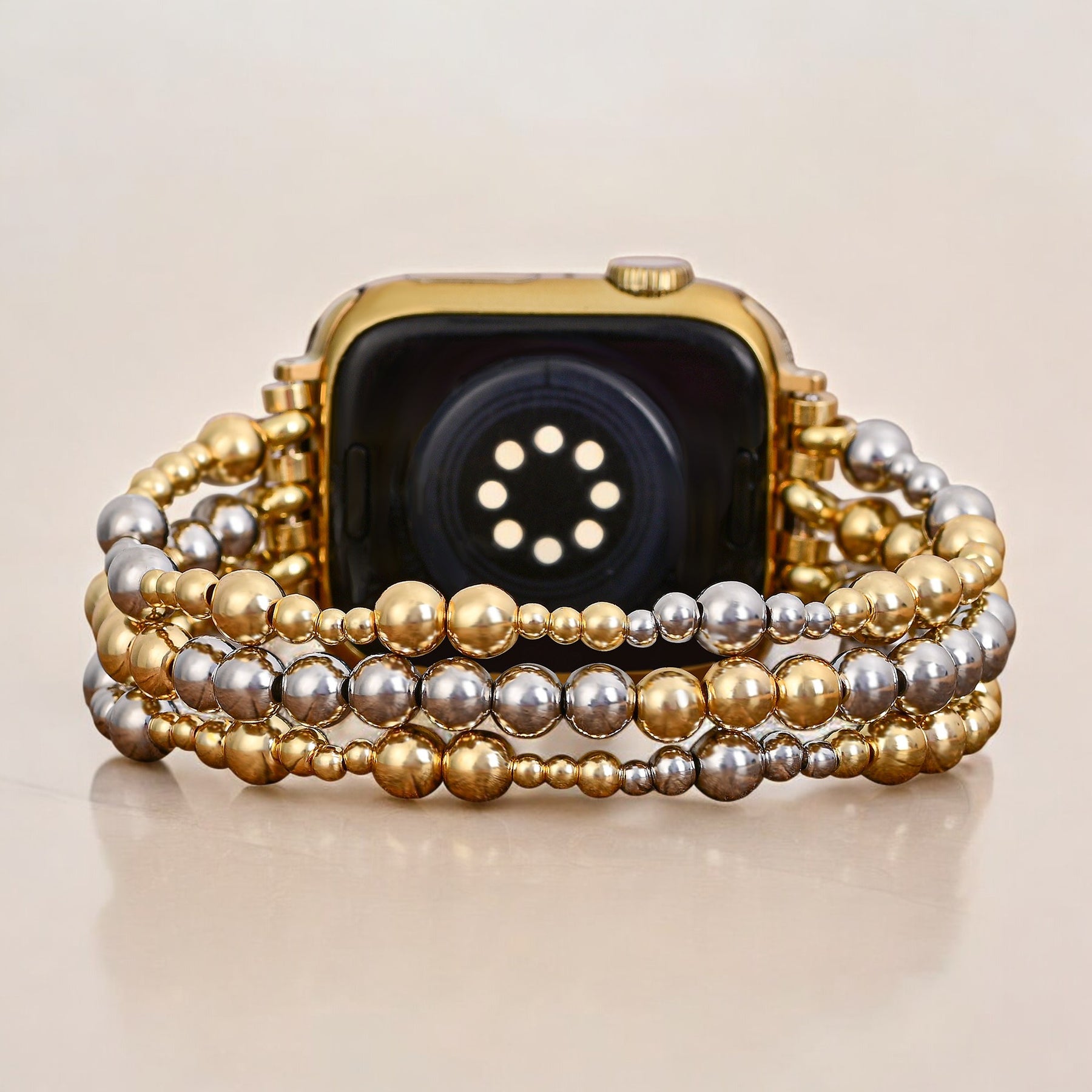 Sterling Gouden Stretch Apple Watch Bandje