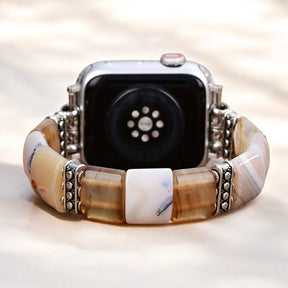 Sacred Sands Agaat Rekbare Apple Watch Band