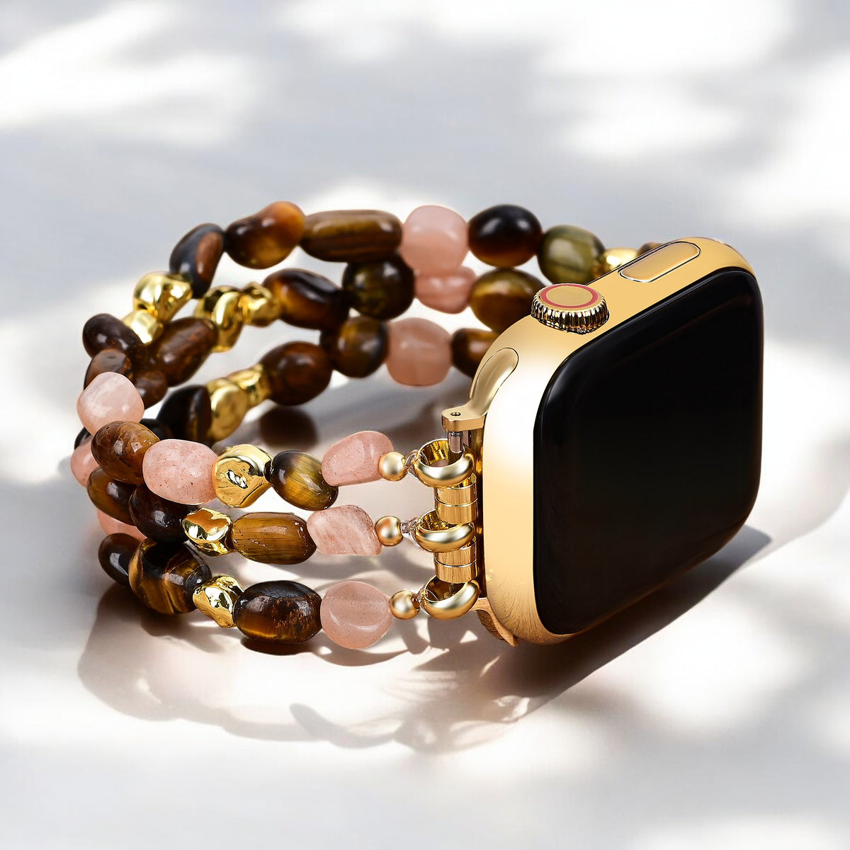 Golden Glowcore Stretch Apple Watch Bandje