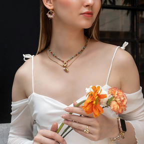 Gouden Schelp Parel Ketting