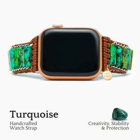 Bracelet de montre Apple Turquoise Africain pour homme