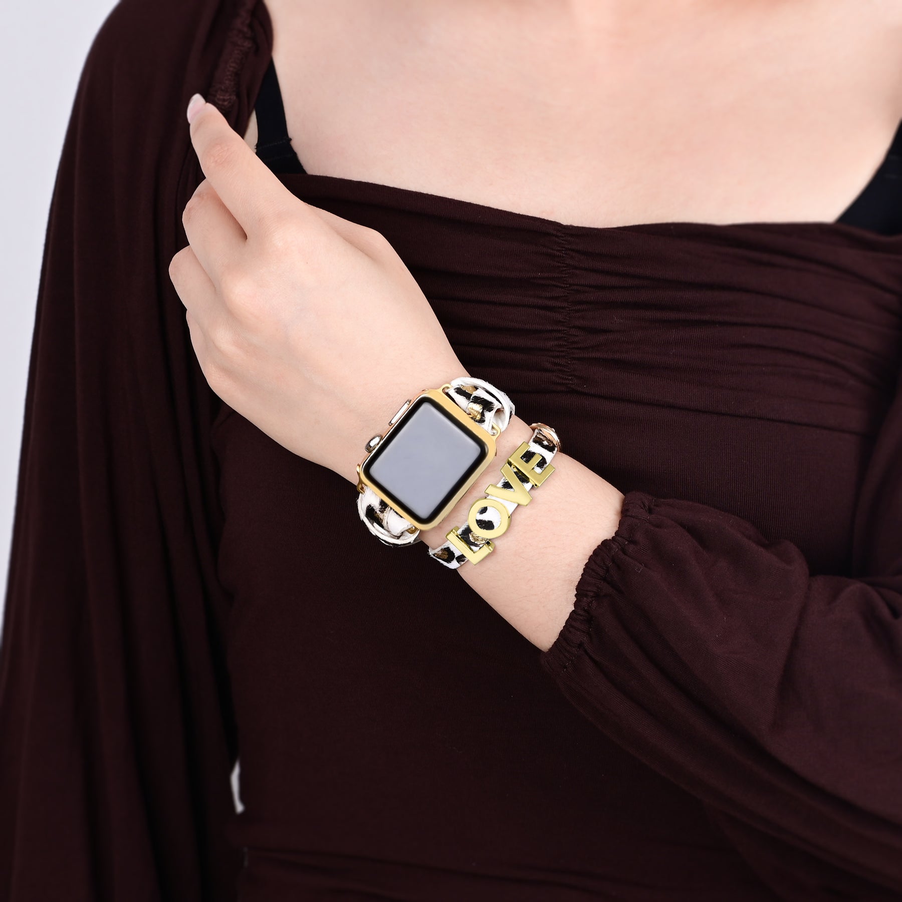 Love Safari Lederarmband Apple Watch