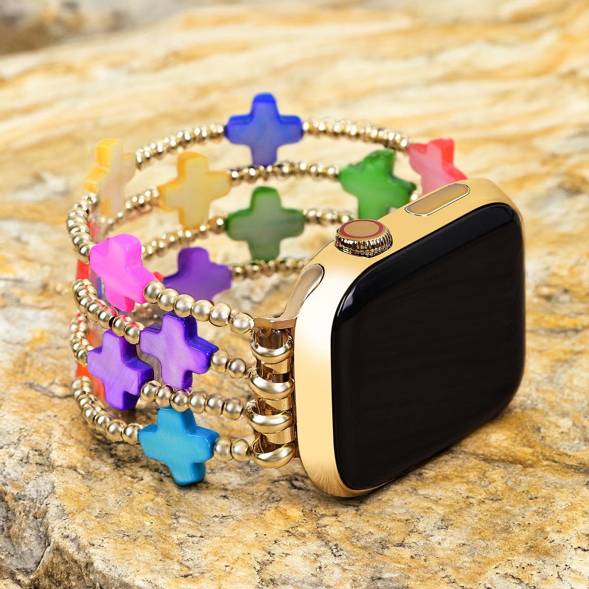 Chakra Cross Stretch Apple Watch -bandje