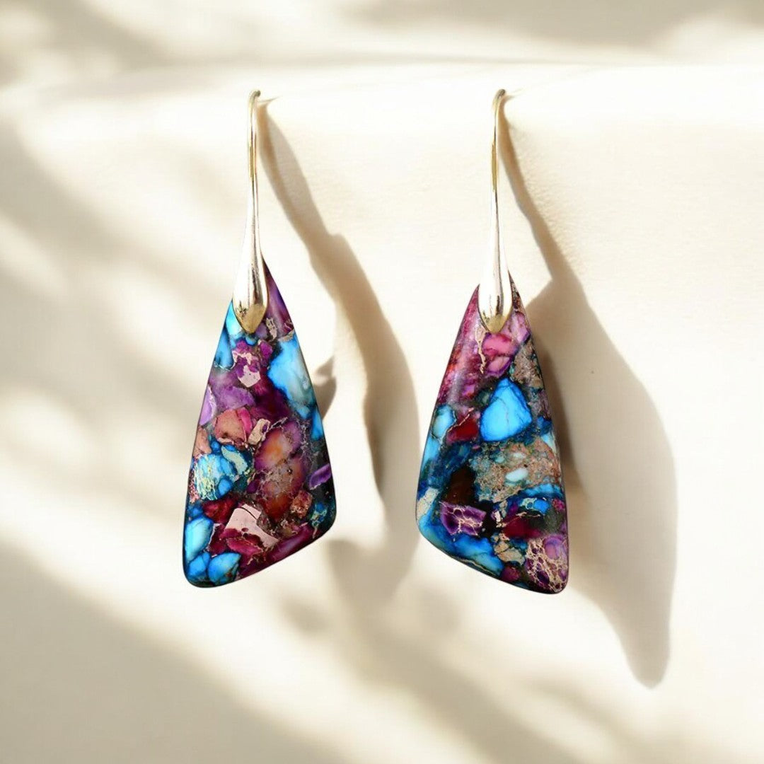 Boucles d'oreilles Mauvy Glamour Jaspe