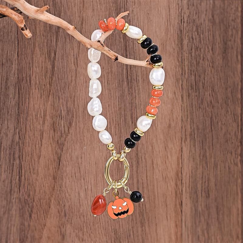 Kerst Gloed Parel Armband
