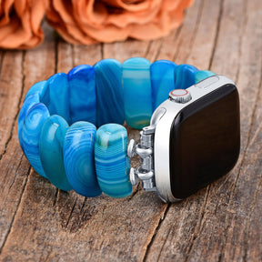 Ocean Essence Agaat Rekbare Apple Watch Band