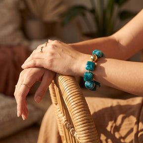 Klobiges Armband „Smaragd-Lagune“