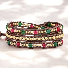 Frohe Weihnachten Herz Wickelarmband
