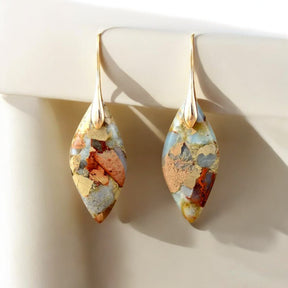 Boucles d'oreilles Terra Hues Leaves Jasper