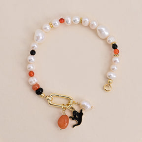 Weihnachtsleuchtendes Perlenarmband