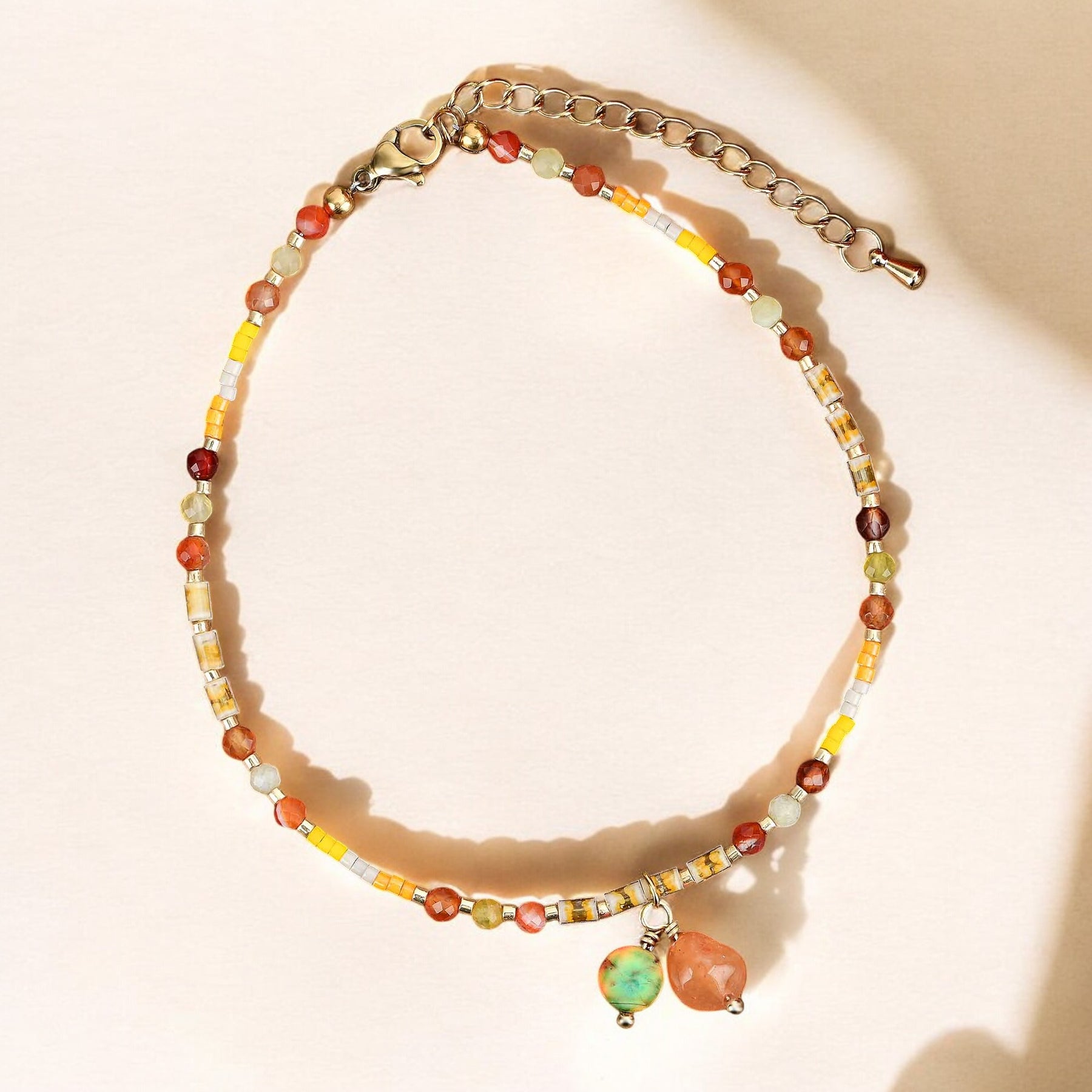 Sunfire Glow Achat Fußkette