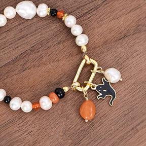 Weihnachtsleuchtendes Perlenarmband