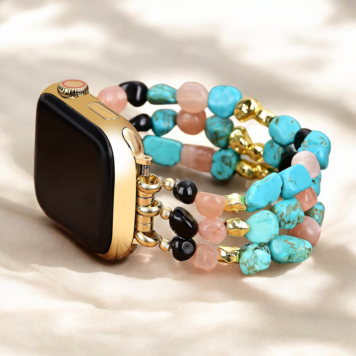 Desert Oasis Stone Stretch Apple Watch Bandje