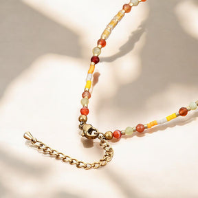 Sunfire Glow Achat Fußkette
