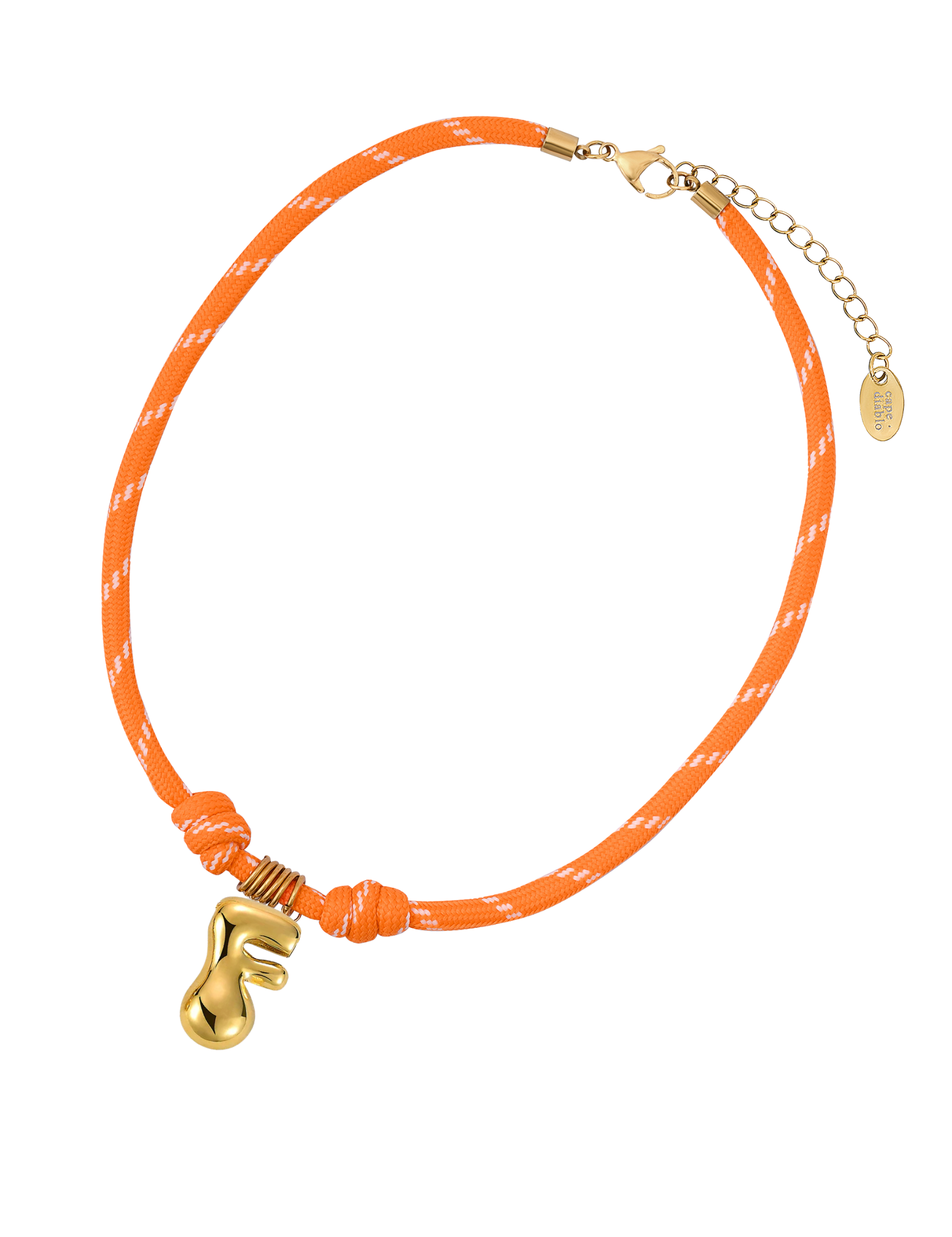 Gouden Bellenletter Touwketting