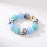 Ozeannebel-Mix-Armband mit groben Gliedern
