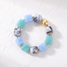 Ozeannebel-Mix-Armband mit groben Gliedern
