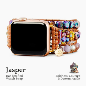 Bracelet de montre Apple Jasper violet gracieux