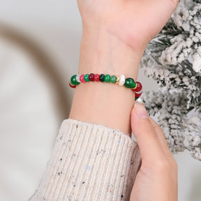 Bracelet perle éclat de Noël