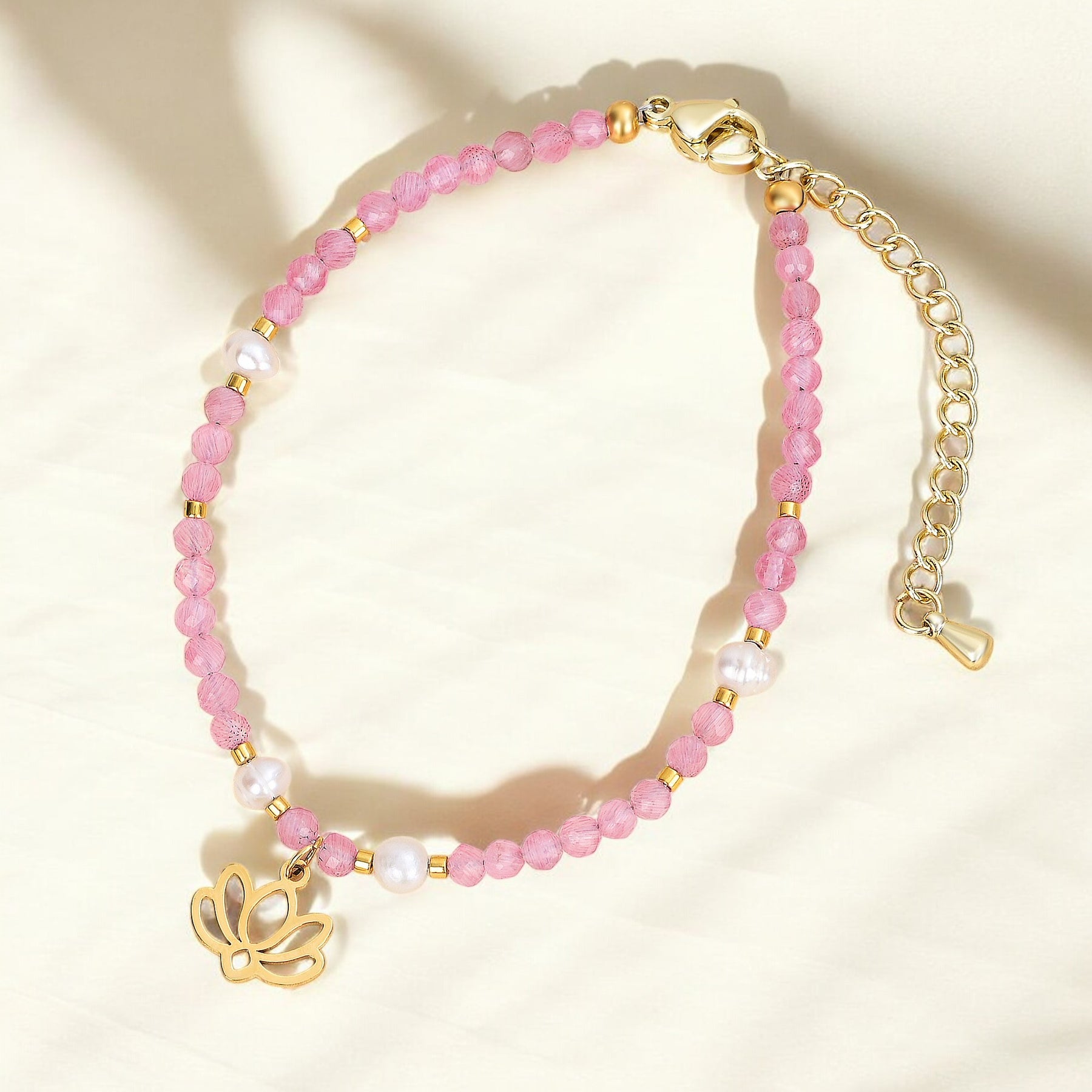 Ethereal Rose Lotus Armband