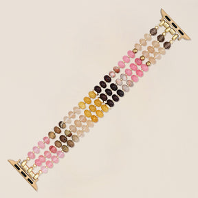Amber Bloom Stone Stretch Apple Watch Bandje