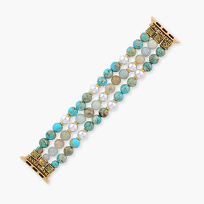 Ocean Breeze Jasper Stretch Uhrenarmband