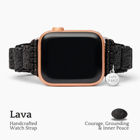 Apple Watch Armband aus Lavastein für Herren