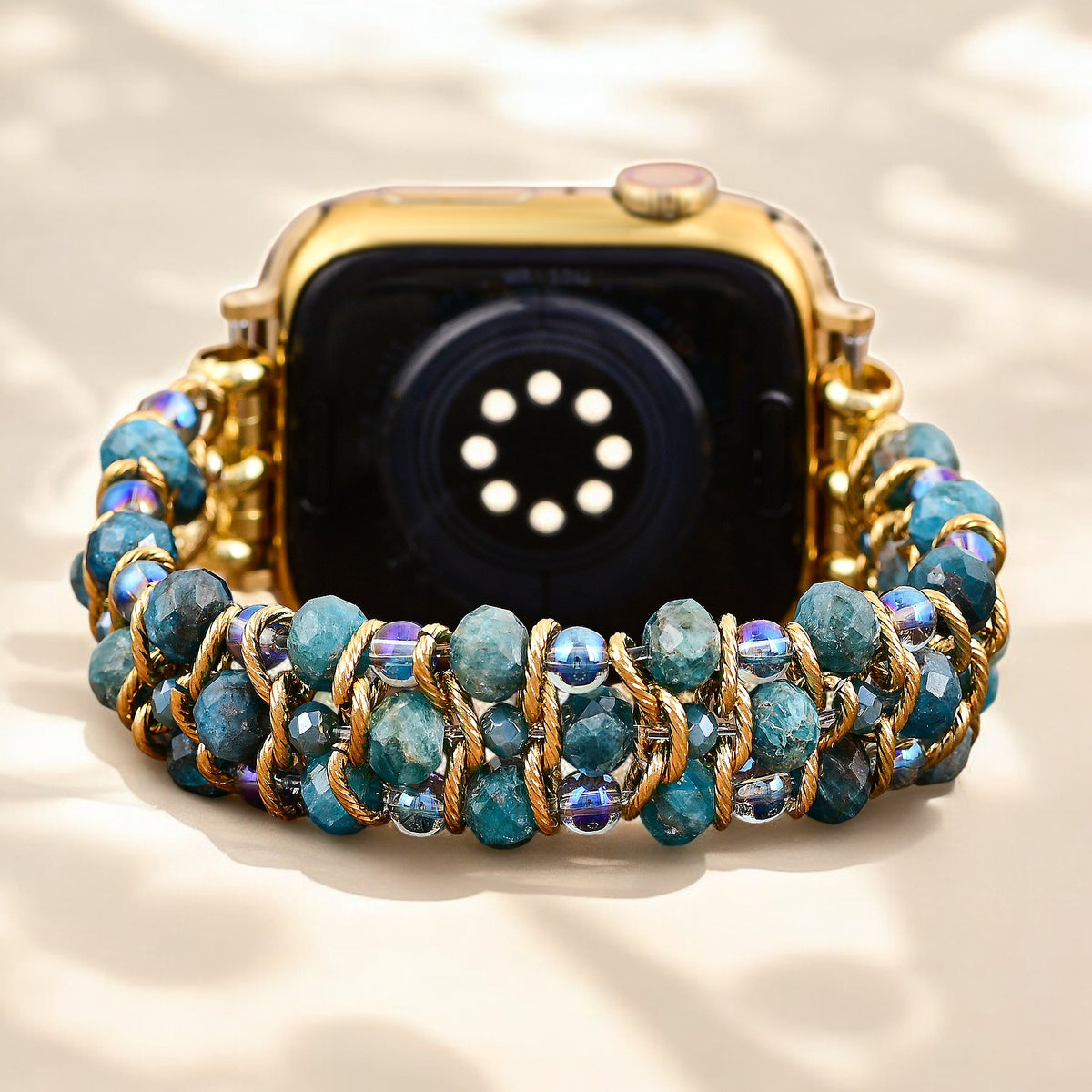 Crystal Shores Geflochtenes Stretch-Armband für Apple Watch