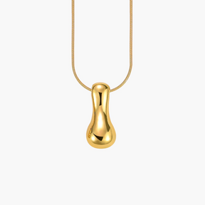 Gouden Glow Bubble Letter Initial Ketting