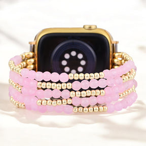Rose Quartz Radiance Stretch Apple Watch-band