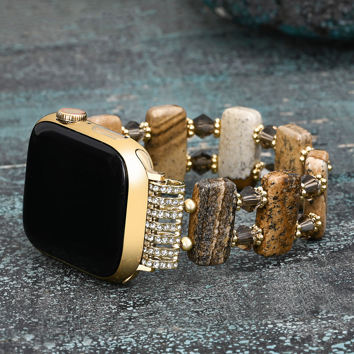 Desert Jaspis Stretch Apple Watch Armband