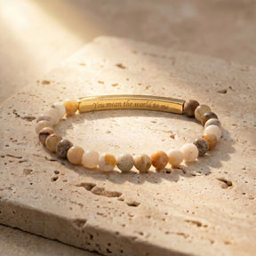 Secret Message Stone Bracelets