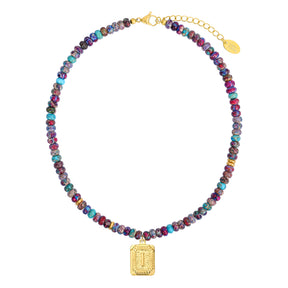 Lebendige Edelstein Anfangsblasen-Halskette