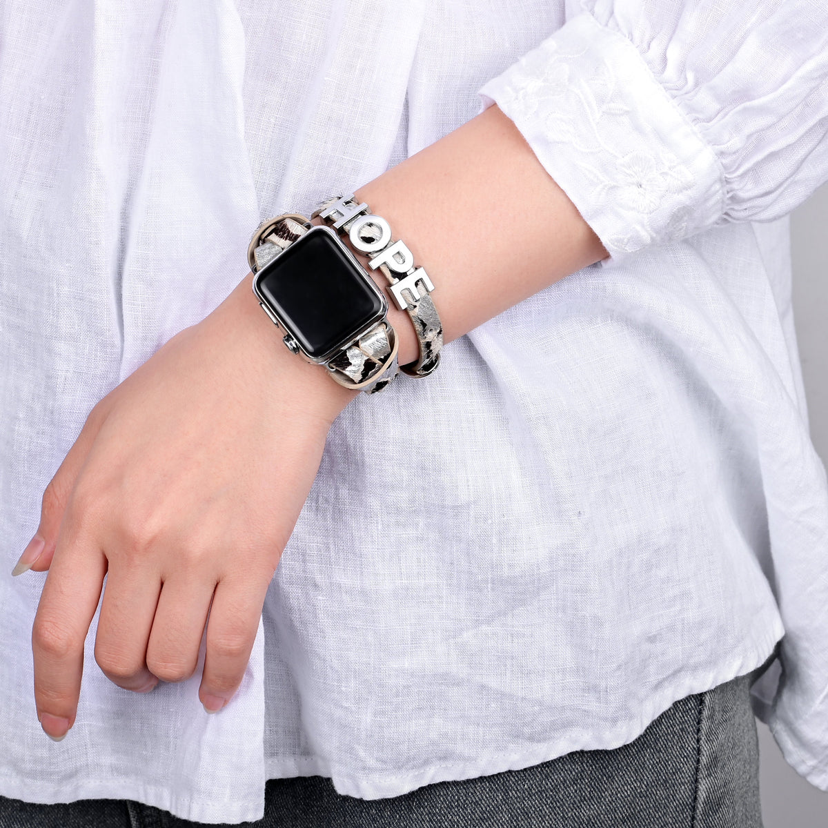 Hope Safari leren Apple Watch -bandje