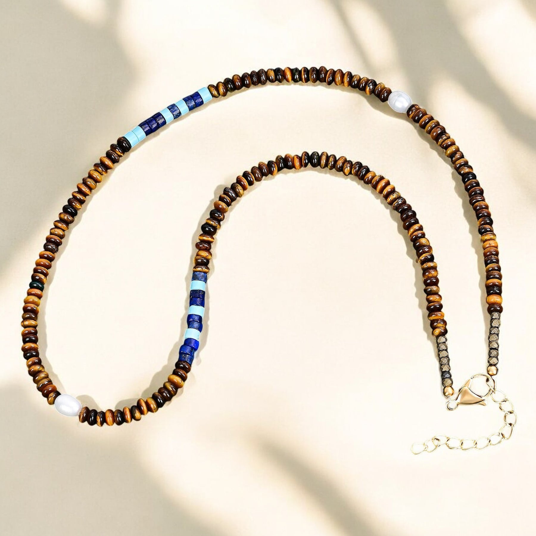 Heren Kobalt Aarde Ketting