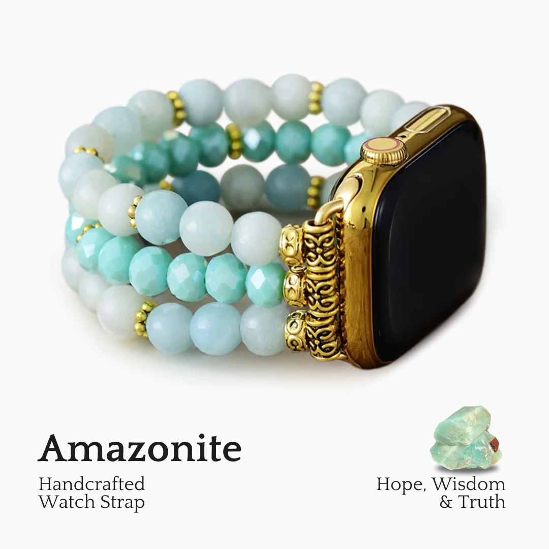 Amazonite Bliss Stretch Apple Watch Armband 