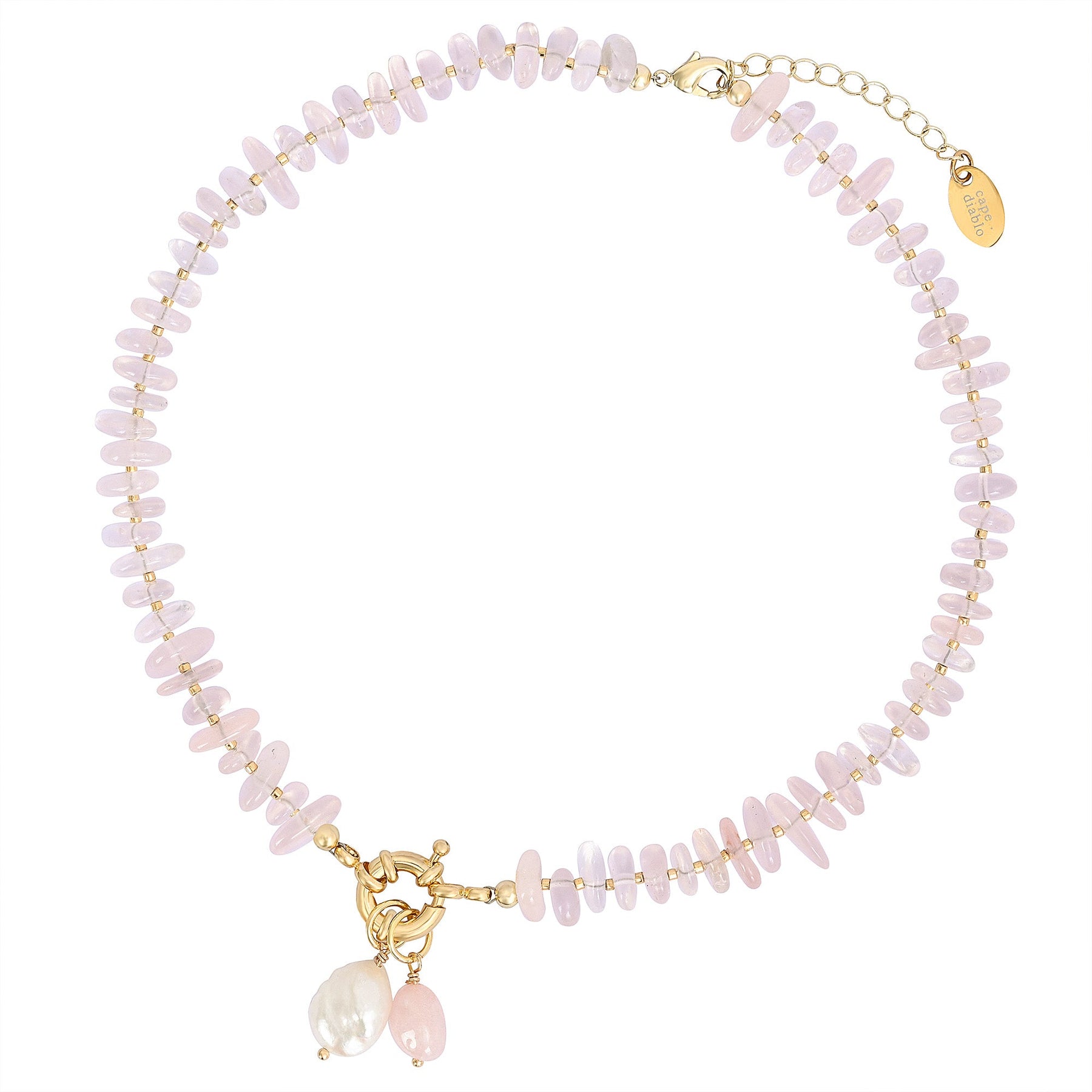 Rozenkwarts Bedelketting