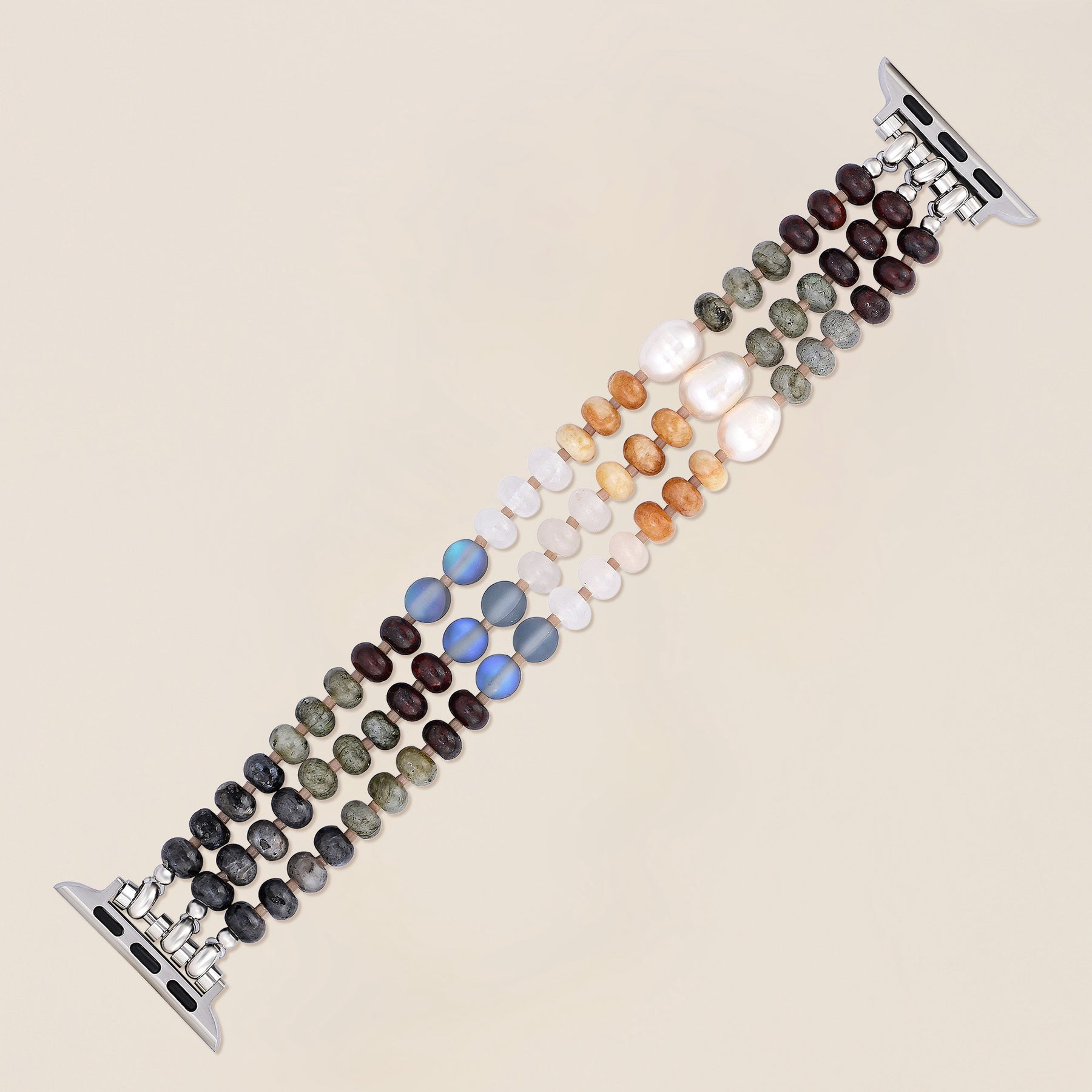 Tropische Aardesteen Stretch Apple Watch Band