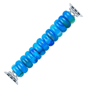 Ocean Essence Agaat Rekbare Apple Watch Band