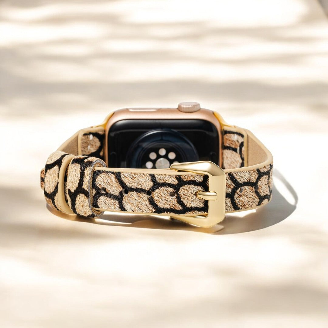Midnight Scales lederen Apple Watch band