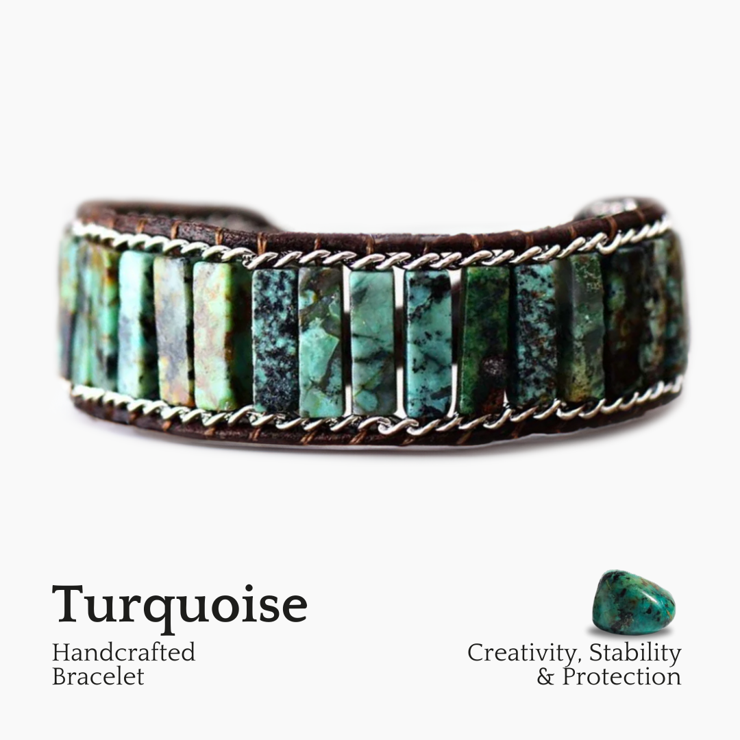 Bracelet Manchette Turquoise Océanique