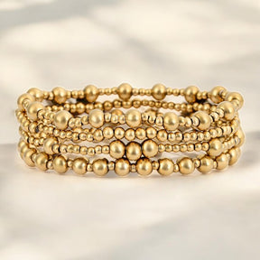 Goldenes Zurückhaltendes Armband-Set