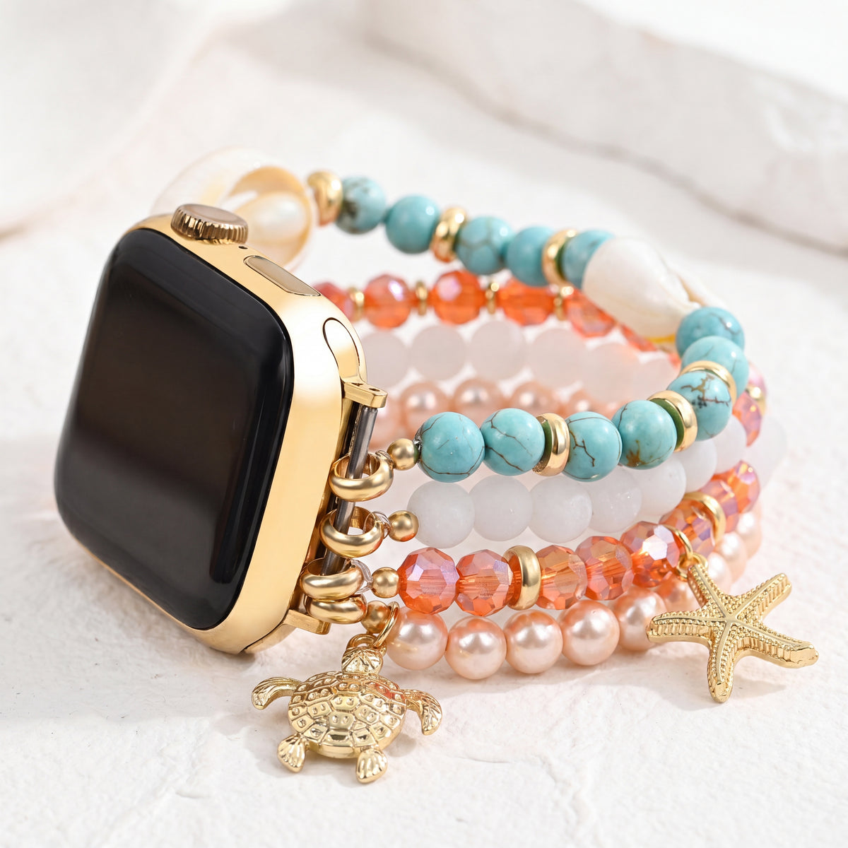Coastal Glow Stretch Apple Watch-bandje