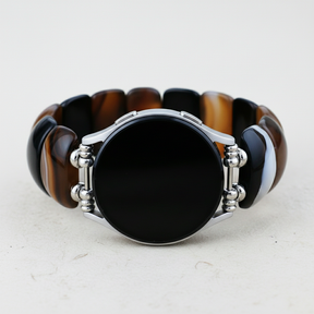 Bracelet extensible Bohemian Onyx Elegance pour Samsung Galaxy Watch