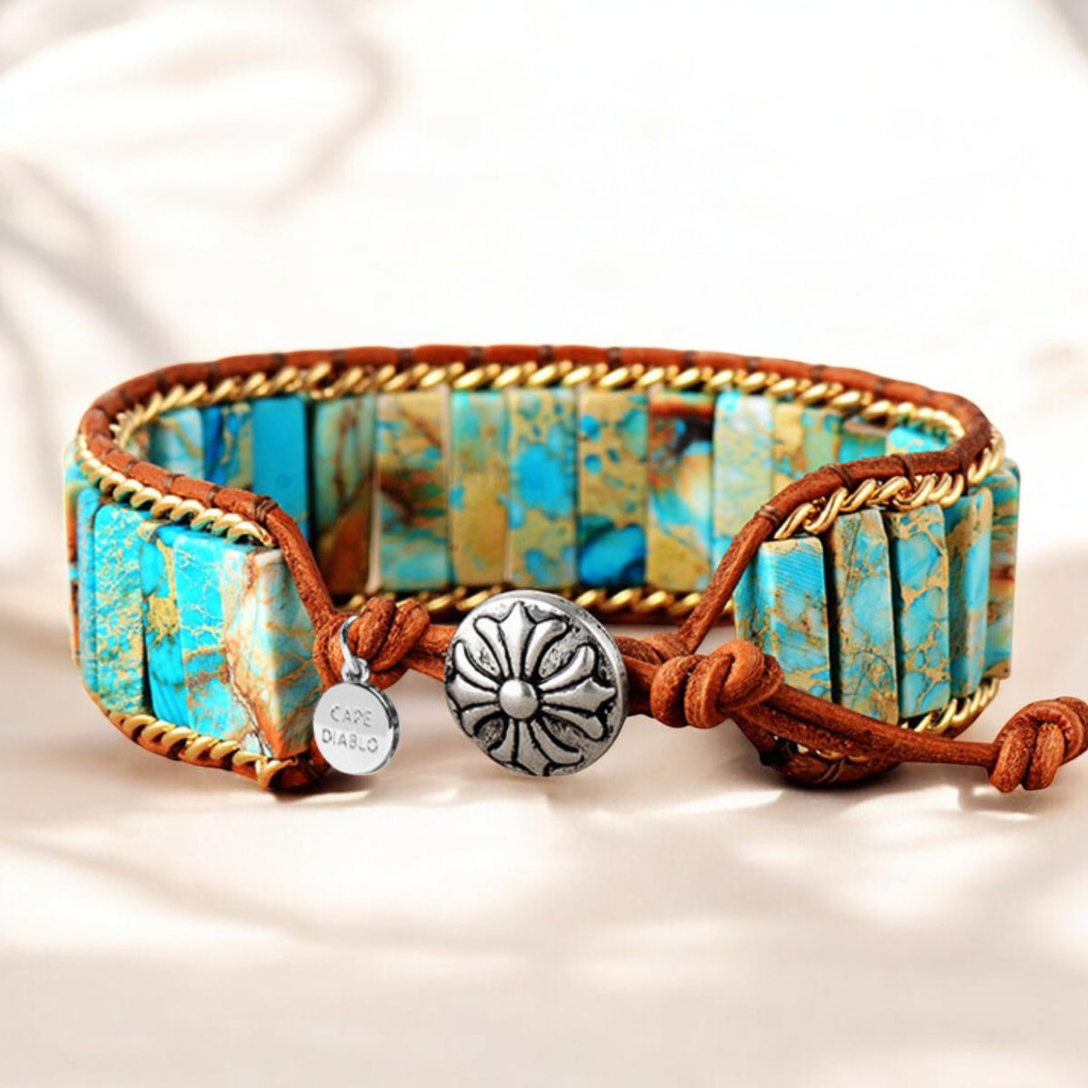 Turkooise Jaspis Energie Armband
